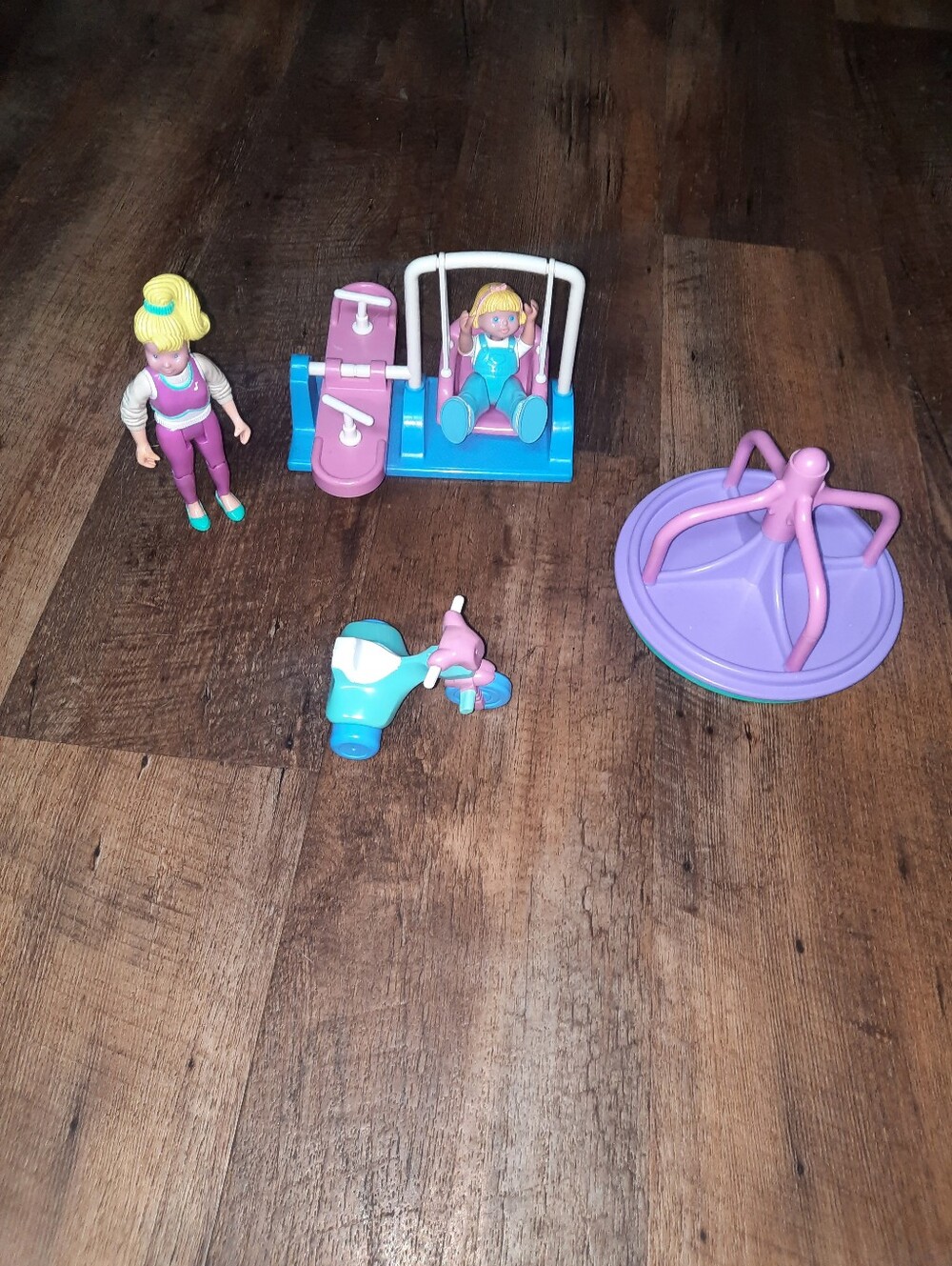 Vintage Fisher Price Loving Family Playground Dollhouse Toys